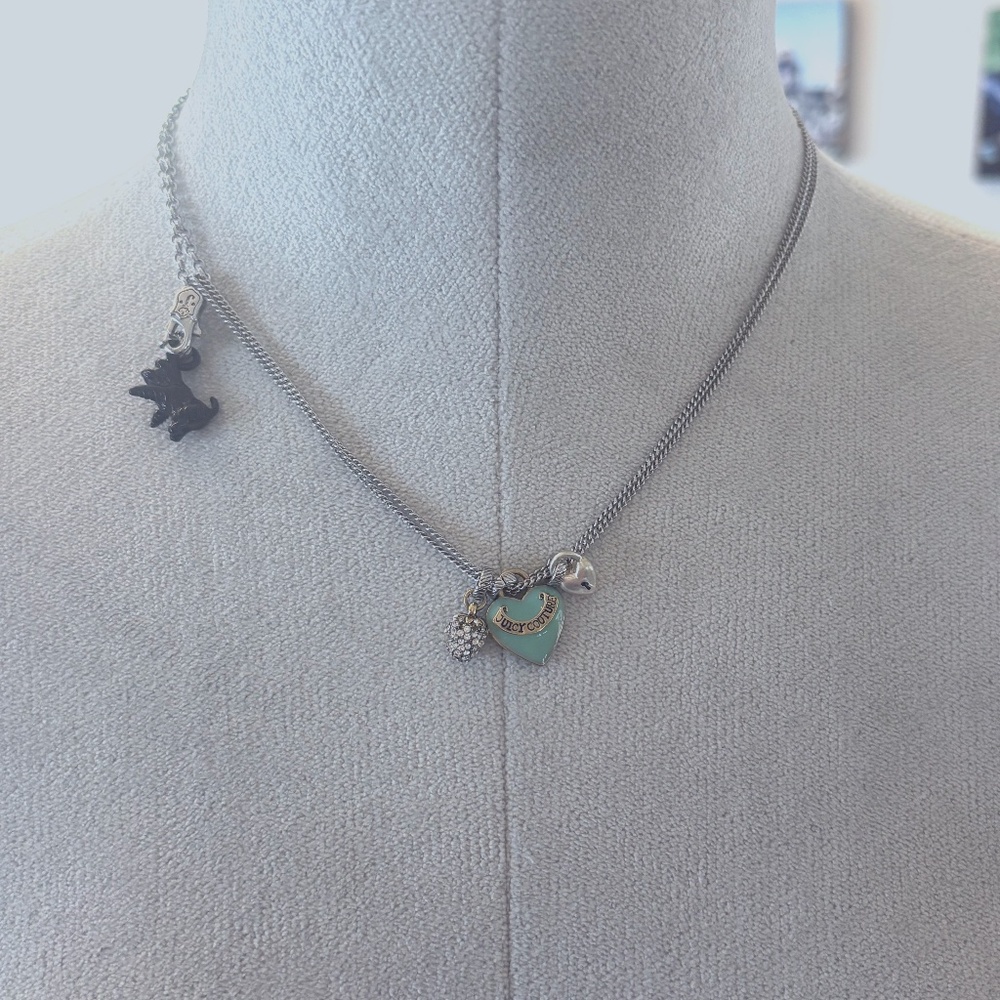Juicy Couture Silver Charm Necklace